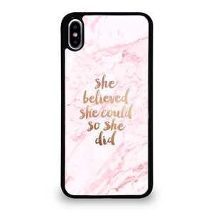 BELIEVE IN YOURSELF MARBLE iPhone XS Max Case Cover