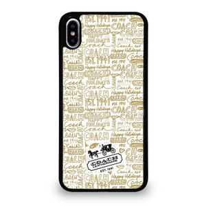 COACH ART LOGO iPhone XS Max Case Cover