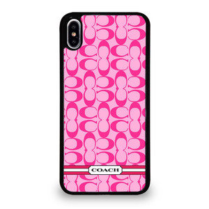 COACH PINK NEW LOGO iPhone XS Max Case Cover