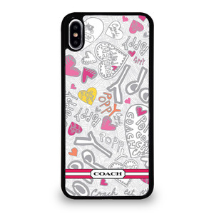 COACH STRIPE LOGO iPhone XS Max Case Cover