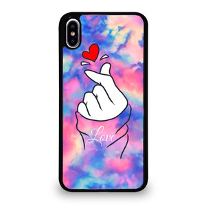 CUTE HEART FINGER MARBLE iPhone XS Max Case Cover CUTE HEART FINGER MARBLE iPhone XS Max Case Cover