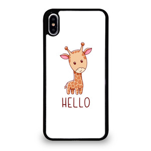 GIRAFFE HELLO iPhone XS Max Case Cover GIRAFFE HELLO iPhone XS Max Case Cover