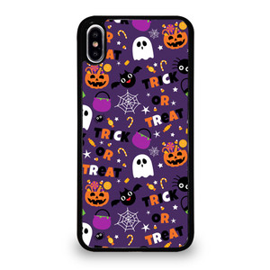HALLOWEEN WITCH PUMPKIN PATTERN 2 iPhone XS Max Case Cover