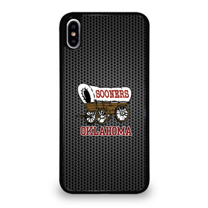 OKLAHOMA SOONERS METAL LOGO iPhone XS Max Case Cover