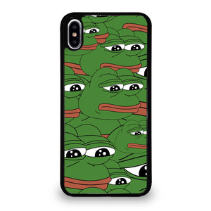 PEPE THE SMUG FROG PATTERN iPhone XS Max Case Cover PEPE THE SMUG FROG PATTERN iPhone XS Max Case Cover