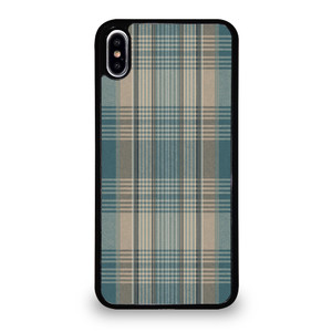 PLAID GREY iPhone XS Max Case Cover PLAID GREY iPhone XS Max Case Cover