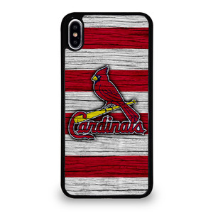 ST LOUIS CARDINALS WOODEN iPhone XS Max Case Cover