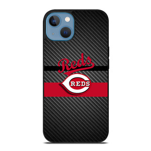 CINCINNATI REDS CARBON iPhone 13 Case Cover CINCINNATI REDS CARBON iPhone 13 Case Cover