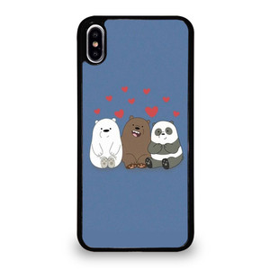 WHO WE BEAR PANDA BEAR iPhone XS Max Case Cover WHO WE BEAR PANDA BEAR iPhone XS Max Case Cover