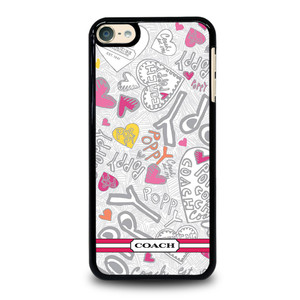 COACH STRIPE LOGO iPod Touch 6 Case Cover