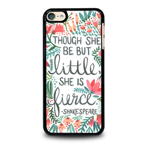 FLORAL SHAKESPEARE QUOTE iPod Touch 6 Case Cover