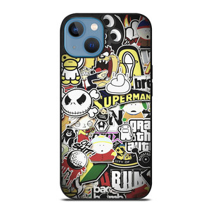 BAPE STICKER BOMB iPhone 13 Case Cover