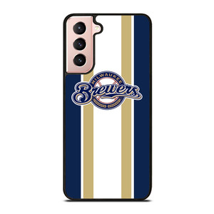 MILWAUKEE BREWERS STRIPE Samsung Galaxy S21 Case Cover MILWAUKEE BREWERS STRIPE Samsung Galaxy S21 Case Cover