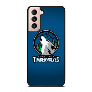 MINNESOTA TIMBERWOLVES LOGO BASKETBALL Samsung Galaxy S21 Case Cover