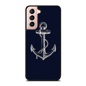 NAUTICAL ANCHOR NAVY BLUE Samsung Galaxy S21 Case Cover NAUTICAL ANCHOR NAVY BLUE Samsung Galaxy S21 Case Cover