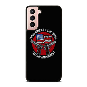 SECOND AMENDMENT AMERICAN GUN LOGO Samsung Galaxy S21 Case Cover