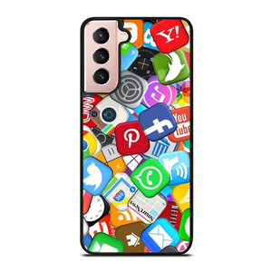 SOCIAL MEDIA LOGO Samsung Galaxy S21 Case Cover SOCIAL MEDIA LOGO Samsung Galaxy S21 Case Cover