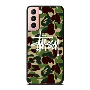 STUSSY BAPE CAMO Samsung Galaxy S21 Case Cover STUSSY BAPE CAMO Samsung Galaxy S21 Case Cover