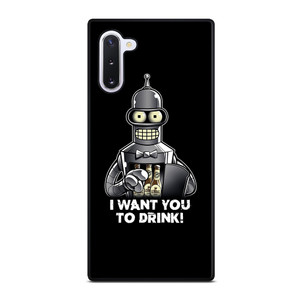 FUTURAMA BENDER I WANT YOU TO DRINK Samsung Galaxy Note 10 Case Cover FUTURAMA BENDER I WANT YOU TO DRINK Samsung Galaxy Note 10 Case Cover