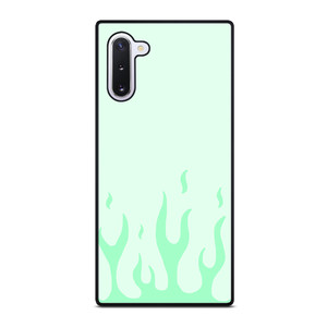 GREEN FLAME Samsung Galaxy Note 10 Case Cover GREEN FLAME Samsung Galaxy Note 10 Case Cover