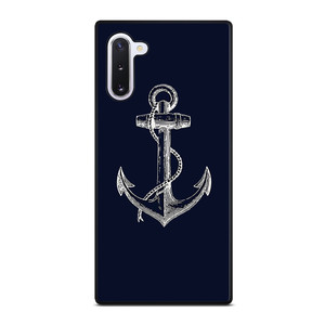 NAUTICAL ANCHOR NAVY BLUE Samsung Galaxy Note 10 Case Cover NAUTICAL ANCHOR NAVY BLUE Samsung Galaxy Note 10 Case Cover