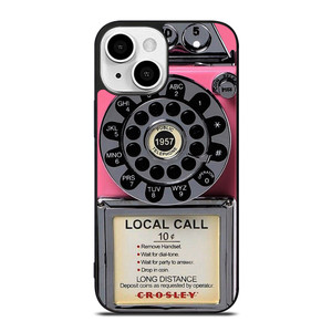 VINTAGE RETRO PAYPHONE PINK iPhone 13 Mini Case Cover VINTAGE RETRO PAYPHONE PINK iPhone 13 Mini Case Cover