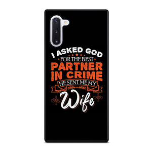 PARTNER IN CRIME WIFE Samsung Galaxy Note 10 Case Cover PARTNER IN CRIME WIFE Samsung Galaxy Note 10 Case Cover