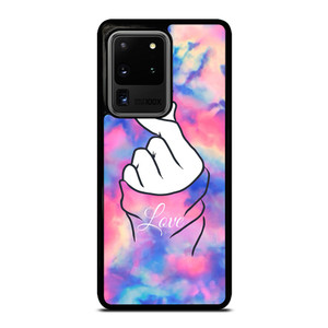 CUTE HEART FINGER MARBLE Samsung Galaxy S20 Ultra Case Cover