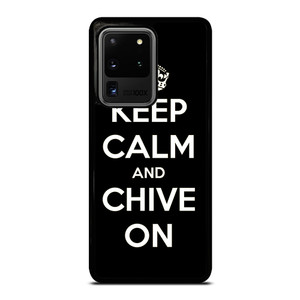 KEEP CALM AND CHIVE ON 3 Samsung Galaxy S20 Ultra Case Cover KEEP CALM AND CHIVE ON 3 Samsung Galaxy S20 Ultra Case Cover