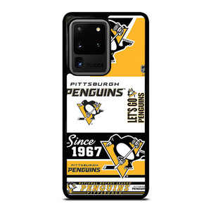 PITTSBURGH PENGUINS LOGO COLLAGE Samsung Galaxy S20 Ultra Case Cover