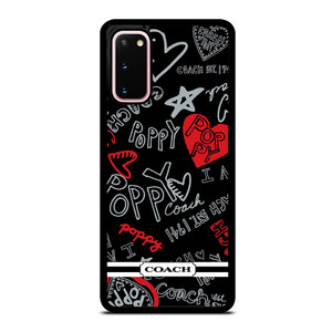 COACH POPPY BLACK Samsung Galaxy S20 Case Cover