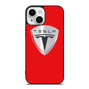 TESLA RED LOGO iPhone 13 Mini Case Cover TESLA RED LOGO iPhone 13 Mini Case Cover