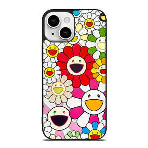 TAKASHI MURAKAMI FLOWERS 5 iPhone 13 Mini Case Cover TAKASHI MURAKAMI FLOWERS 5 iPhone 13 Mini Case Cover