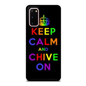 KEEP CALM AND CHIVE ON 1 Samsung Galaxy S20 Case Cover KEEP CALM AND CHIVE ON 1 Samsung Galaxy S20 Case Cover
