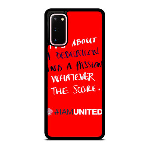MANCHESTER UNITED I AM UNITED Samsung Galaxy S20 Case Cover MANCHESTER UNITED I AM UNITED Samsung Galaxy S20 Case Cover