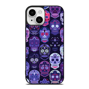 SUGAR SKULL PATTERN iPhone 13 Mini Case Cover SUGAR SKULL PATTERN iPhone 13 Mini Case Cover