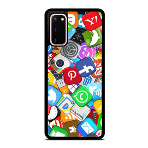 SOCIAL MEDIA LOGO Samsung Galaxy S20 Case Cover SOCIAL MEDIA LOGO Samsung Galaxy S20 Case Cover