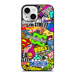 STICKER BOMB DC HOONIGAN iPhone 13 Mini Case Cover