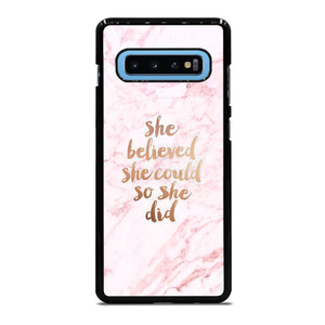 BELIEVE IN YOURSELF MARBLE Samsung Galaxy S10 Plus Case Cover