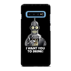 FUTURAMA BENDER I WANT YOU TO DRINK Samsung Galaxy S10 Plus Case Cover FUTURAMA BENDER I WANT YOU TO DRINK Samsung Galaxy S10 Plus Case Cover