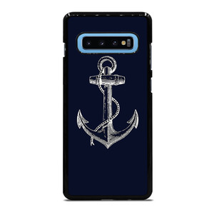 NAUTICAL ANCHOR NAVY BLUE Samsung Galaxy S10 Plus Case Cover NAUTICAL ANCHOR NAVY BLUE Samsung Galaxy S10 Plus Case Cover