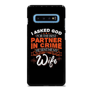 PARTNER IN CRIME WIFE Samsung Galaxy S10 Plus Case Cover PARTNER IN CRIME WIFE Samsung Galaxy S10 Plus Case Cover