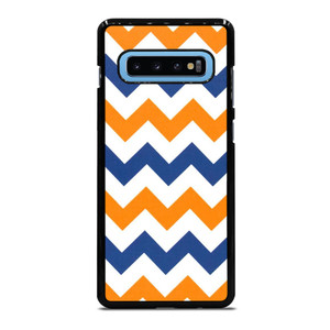 RILEY BLAKE ORANGE AND BLUE STRIPE Samsung Galaxy S10 Plus Case Cover