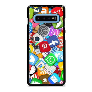 SOCIAL MEDIA LOGO Samsung Galaxy S10 Plus Case Cover SOCIAL MEDIA LOGO Samsung Galaxy S10 Plus Case Cover