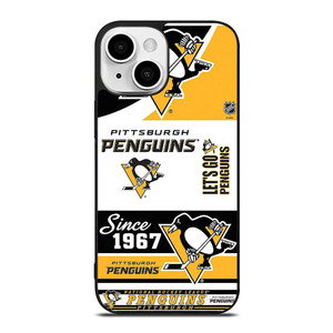 PITTSBURGH PENGUINS LOGO COLLAGE iPhone 13 Mini Case Cover