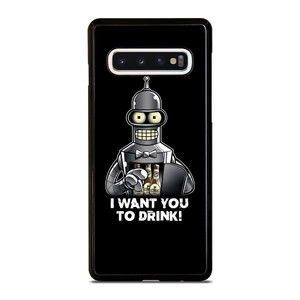 FUTURAMA BENDER I WANT YOU TO DRINK Samsung Galaxy S10 Case Cover FUTURAMA BENDER I WANT YOU TO DRINK Samsung Galaxy S10 Case Cover