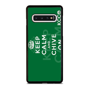 KEEP CALM AND CHIVE ON 2 Samsung Galaxy S10 Case Cover KEEP CALM AND CHIVE ON 2 Samsung Galaxy S10 Case Cover