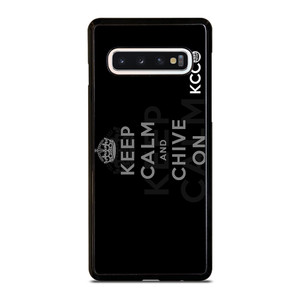 KEEP CALM AND CHIVE ON 7 Samsung Galaxy S10 Case Cover KEEP CALM AND CHIVE ON 7 Samsung Galaxy S10 Case Cover
