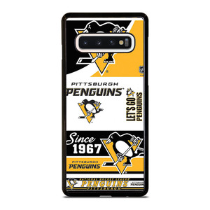 PITTSBURGH PENGUINS LOGO COLLAGE Samsung Galaxy S10 Case Cover PITTSBURGH PENGUINS LOGO COLLAGE Samsung Galaxy S10 Case Cover