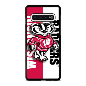 WISCONSIN BADGERS LOGO NEW Samsung Galaxy S10 Case Cover WISCONSIN BADGERS LOGO NEW Samsung Galaxy S10 Case Cover